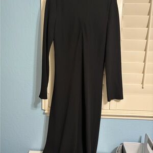 Vince Black Long-Sleeve Maxi Dress